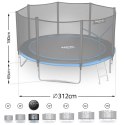 Trampolina ogrodowa 10ft/312cm z siatką zewnętrzną i drabinką Neo-Sport