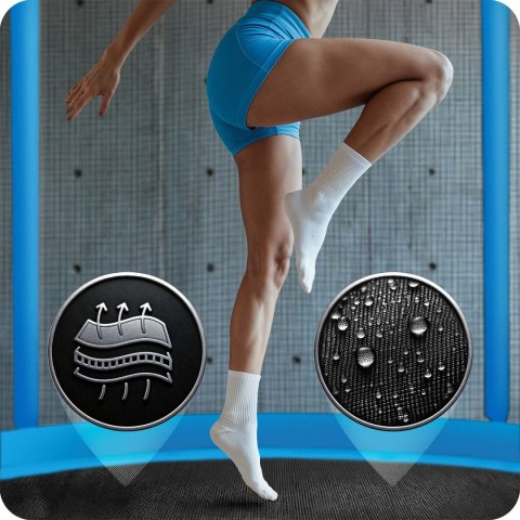 Trampolina ogrodowa 8ft/252cm z siatką zewnętrzną i drabinką Neo-Sport