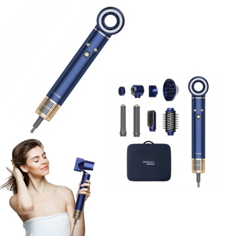 Suszarka do włosów Webber HD4 PRO 8w1 1300W jonizacja BLDC etui