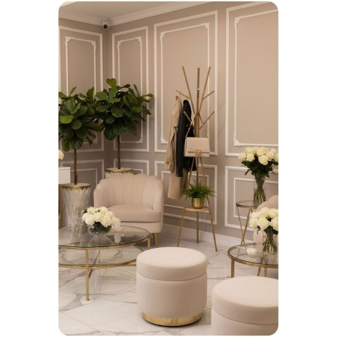 Wieszak stojący z półką Massido MS-869 złoty 181 cm podłogowy Wieszak stojący z półką Massido MS-869 złoty 181 cm podłogowy