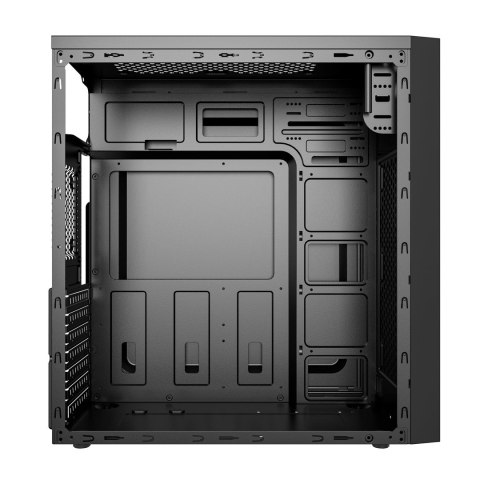 GEMBIRD OBUDOWA FORNAX 170 MIDI-TOWER (1X USB 3.1, 2X USB 2.0, 1X USB TYP-C, CZYTNIK KART, 2X MINIJACK) CZARNA