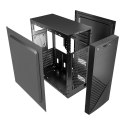 GEMBIRD OBUDOWA FORNAX 170 MIDI-TOWER (1X USB 3.1, 2X USB 2.0, 1X USB TYP-C, CZYTNIK KART, 2X MINIJACK) CZARNA