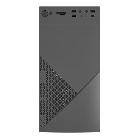 GEMBIRD OBUDOWA FORNAX K170 600W 80PLUS BRONZE MINI-TOWER (1X USB 3.1, 2X USB 2.0, 1X USB TYP-C, CZYTNIK KART) CZARNA