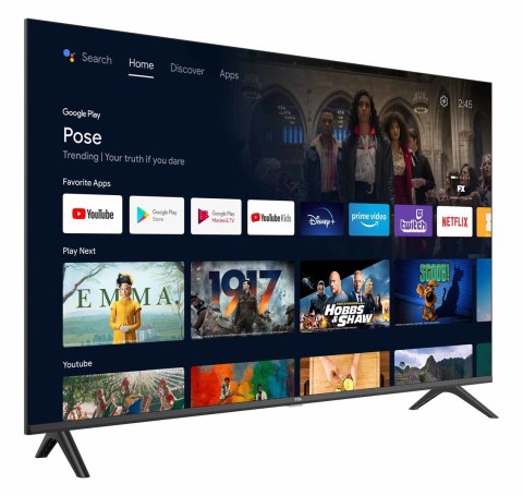 Telewizor TCL 40FHD7900 LED 40'' Full HD Android TV Dolby Digital Plus DVB-T2 Czarny Telewizor TCL 40FHD7900 LED 40'' Full HD Android TV Dolby Digital Plus DVB-T2 Czarny