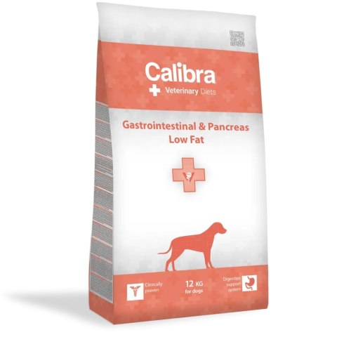 CALIBRA GastroIntestinal & Pancreas Low Fat 12kg CALIBRA GastroIntestinal & Pancreas Low Fat 12kg
