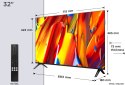 Telewizor TCL 32V5C QLED 32'' Full HD Android TV Dolby Digital Plus DVB-T2 Czarny