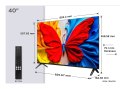 Telewizor TCL 40S59K QLED 40'' Full HD Android TV Dolby Digital Plus DVB-T2 Metaliczny
