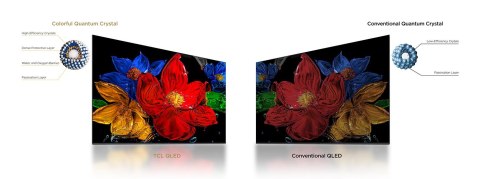 Telewizor TCL 40S59K QLED 40'' Full HD Android TV Dolby Digital Plus DVB-T2 Metaliczny Telewizor TCL 40S59K QLED 40'' Full HD Android TV Dolby Digital Plus DVB-T2 Metaliczny