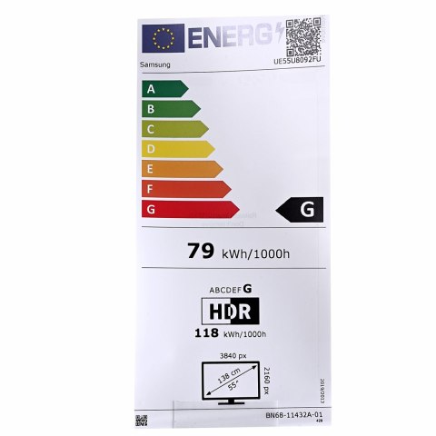 Telewizor Samsung UE55U8092F LED 55'' 4K Ultra HD Tizen Q-Symphony DVB-T2 Czarny Telewizor Samsung UE55U8092F LED 55'' 4K Ultra HD Tizen Q-Symphony DVB-T2 Czarny