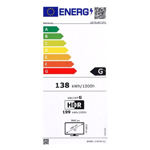 Telewizor Samsung UE75U8072FUXXH LED 75" 4K Ultra HD Tizen Q-Symphony DVB-T2 Czarny (MODEL 2025) Telewizor Samsung UE75U8072FUXXH LED 75" 4K Ultra HD Tizen Q-Symphony DVB-T2 Czarny (MODEL 2025)