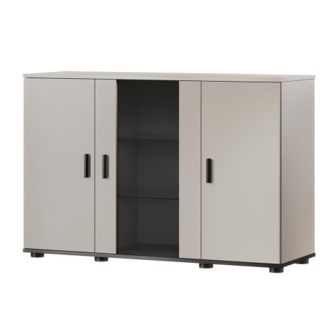 Komoda SOHO 120x41x80 kaszmir+ czarny Komoda SOHO 120x41x80 kaszmir+ czarny