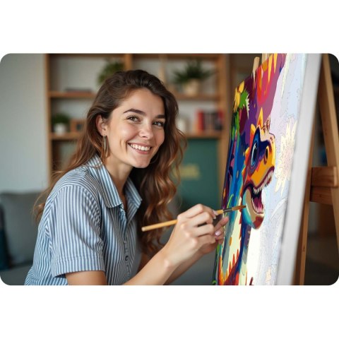 Obraz do malowania po numerach 40x50 cm Massido Dino