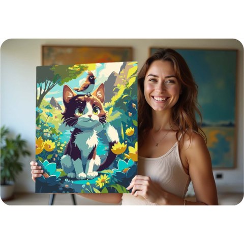 Obraz do malowania po numerach 40x50 cm Massido Kotek