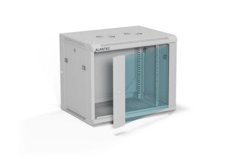 ALANTEC Szafa wisząca 19" 9U 600x450, drzwi szklane, kolor szary, do samodzielnego montażu - Flat Pack (SW-9U-600-450-01-SF) ALANTEC Szafa wisząca 19" 9U 600x450, drzwi szklane, kolor szary, do samodzielnego montażu - Flat Pack (SW-9U-600-450-01-SF)