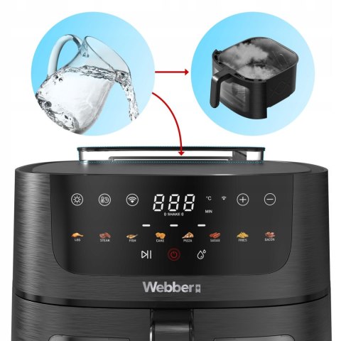 Frytkownica beztłuszczowa Webber AF800 UNO 8L Wi-Fi para Air Fryer Frytkownica beztłuszczowa Webber AF800 UNO 8L Wi-Fi para Air Fryer