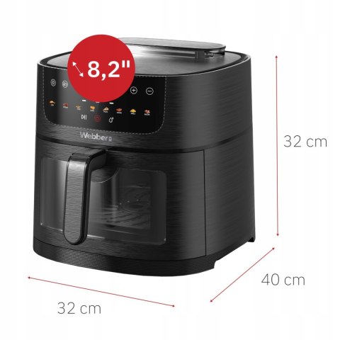 Frytkownica beztłuszczowa Webber AF800 UNO 8L Wi-Fi para Air Fryer Frytkownica beztłuszczowa Webber AF800 UNO 8L Wi-Fi para Air Fryer