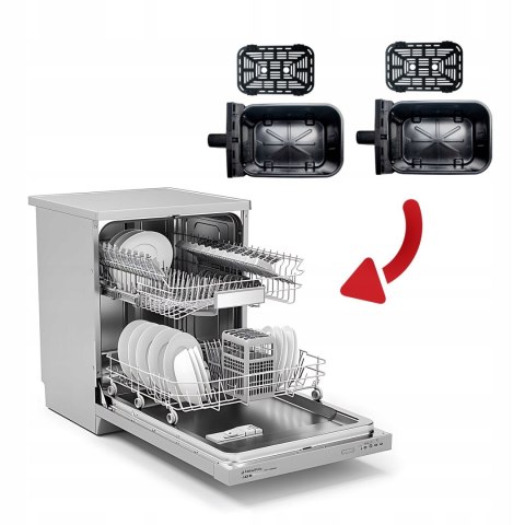 Frytkownica beztłuszczowa Webber 9L - AF900 - podwójna komora 2400W LCD