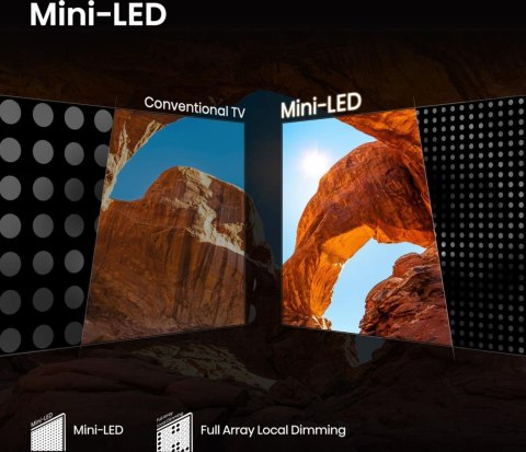 Telewizor 55" Hisense 55U7Q ULED 4K 144Hz VIDAA Smart OS Al Czarny