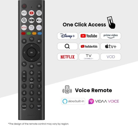 Telewizor 55" Hisense 55U7Q ULED 4K 144Hz VIDAA Smart OS Al Czarny