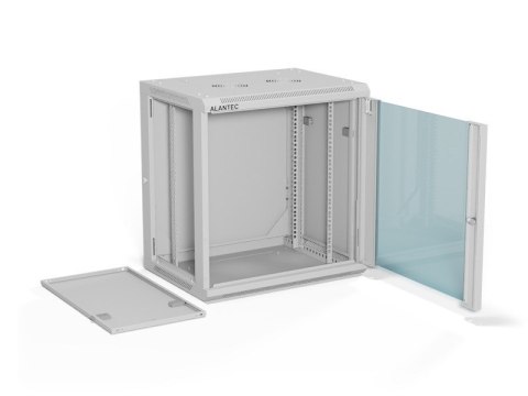 ALANTEC Szafa wisząca 19" 12U 600x450, drzwi szklane, kolor szary, do samodzielnego montażu - Flat Pack (SW-12U-600-450-01-SF) ALANTEC Szafa wisząca 19" 12U 600x450, drzwi szklane, kolor szary, do samodzielnego montażu - Flat Pack (SW-12U-600-450-01-SF)