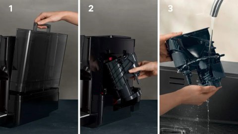 Ekspres ciśnieniowy Siemens TP713RO9 EQ700 (czarny; 19 barów)