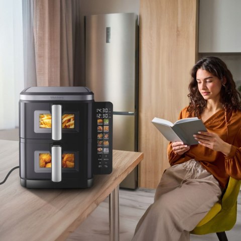 Frytkownica beztłuszczowa WEBBER AF901 11L 2800W podwójna komora