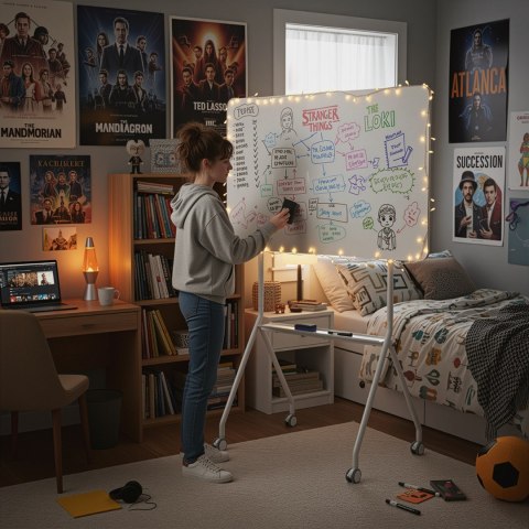 ERGO OFFICE MOBILNA TABLICA SUCHOŚCIERALNA, ORIENTACJA POZIOMA, BIAŁA, JEDNOSTRONNA, Z PÓŁKĄ, WYMIARY TABLICY 1190X790MM ER-3