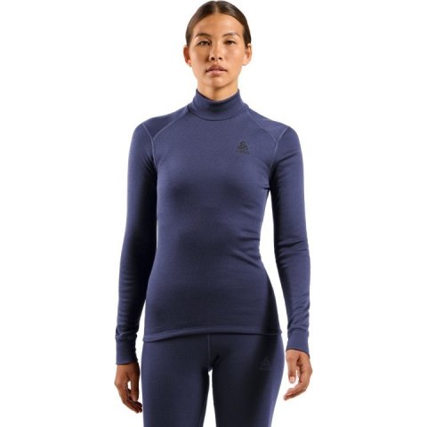 Bielizna termoaktywna z długim rękawem Odlo BL TOP turtle neck l/s ACTIVE WARM roz. S Niebieska Bielizna termoaktywna z długim rękawem Odlo BL TOP turtle neck l/s ACTIVE WARM roz. S Niebieska