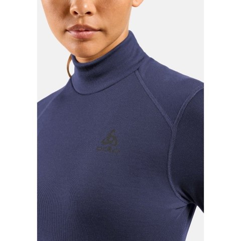 Bielizna termoaktywna z długim rękawem Odlo BL TOP turtle neck l/s ACTIVE WARM roz. S Niebieska Bielizna termoaktywna z długim rękawem Odlo BL TOP turtle neck l/s ACTIVE WARM roz. S Niebieska