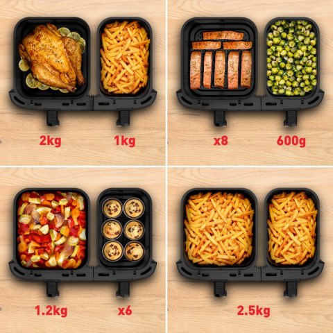 Frytkownica beztłuszczowa TEFAL DualEasy EY942HE0