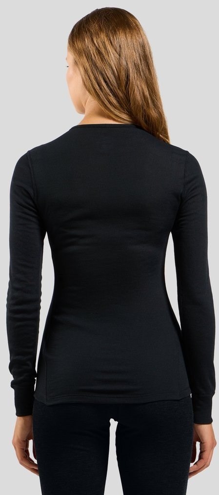 Koszulka damska Odlo BL TOP crew neck l/s ACTIVE WARM ECO roz. S Czarna Koszulka damska Odlo BL TOP crew neck l/s ACTIVE WARM ECO roz. S Czarna