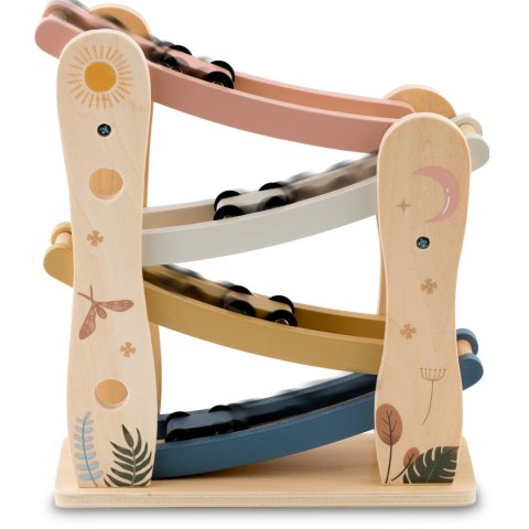 Drewniana zjeżdżalnia NK855 Nukido z samochodzikami zabawka Montessori