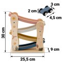 Drewniana zjeżdżalnia NK855 Nukido z samochodzikami zabawka Montessori