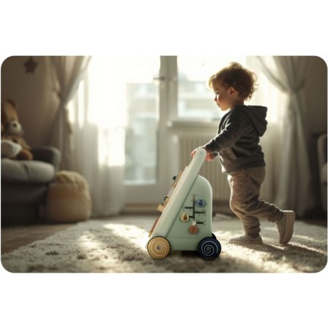 Drewniany chodzik pchacz NK857 Nukido sensoryczny sorter Montessori