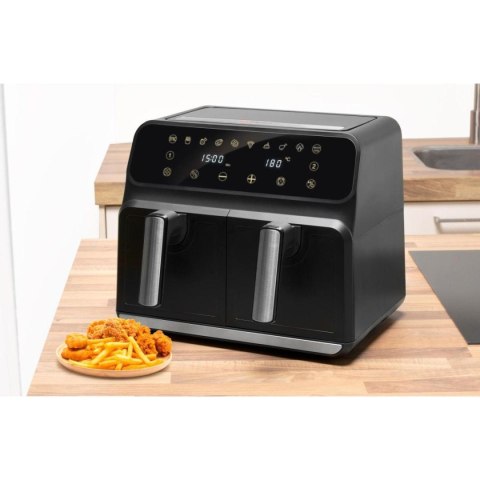 Frytkownica beztłuszczowa Air Fryer 1700W 2x4L Alpina czarna