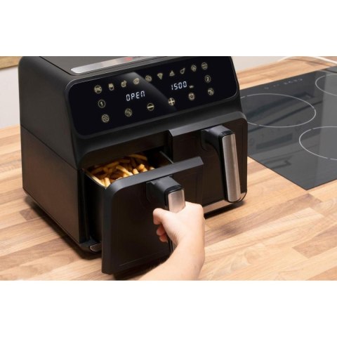 Frytkownica beztłuszczowa Air Fryer 1700W 2x4L Alpina czarna