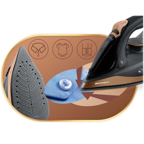 Żelazko bezprzewodowe parowe 2600W Berdsen BD-333 ceramiczna powłoka