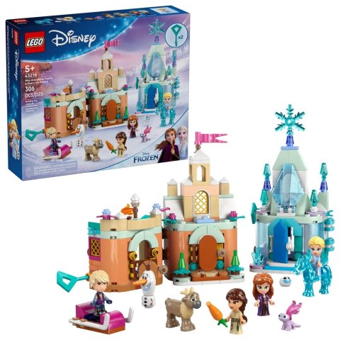 LEGO Disney 43278 Miniaturowy zamek w Arendelle i lodowy pałac Elzy