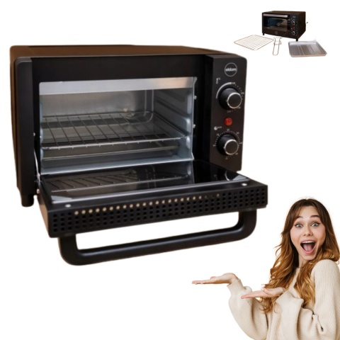 PR120 Mini piekarnik elektryczny Eldom 12L 1050W grill timer inox