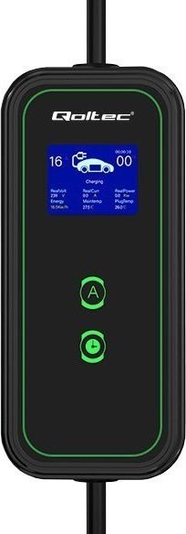Qoltec Mobilna ładowarka do samochodów EV 2w1 Typ2 3.5kW 230V