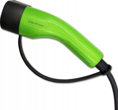 Qoltec Mobilna ładowarka do samochodu elektrycznego EV z regulacją 2w1 Typ2 SCHUKO 3.5kW 230V LCD Przenośna Wallbox 5m