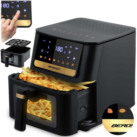 Frytkownica beztłuszczowa Air Fryer 6,5L 1700W Berdsen BD-655 czarna