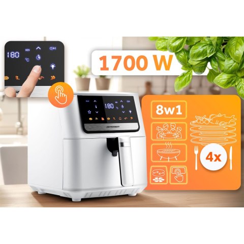 Frytkownica beztłuszczowa Air Fryer Berdsen BD-662 biała