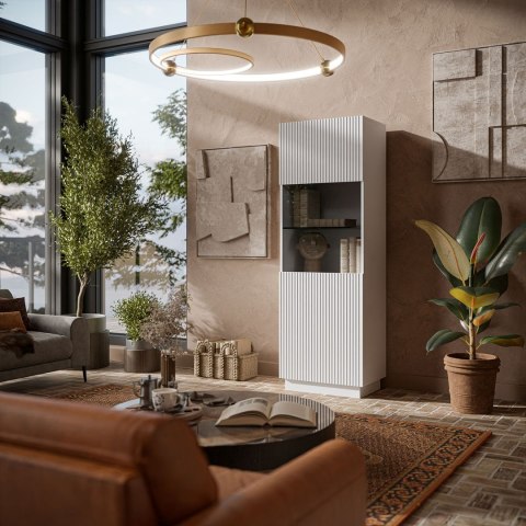 Witryna LIVERTI 59,5x42x178 biały