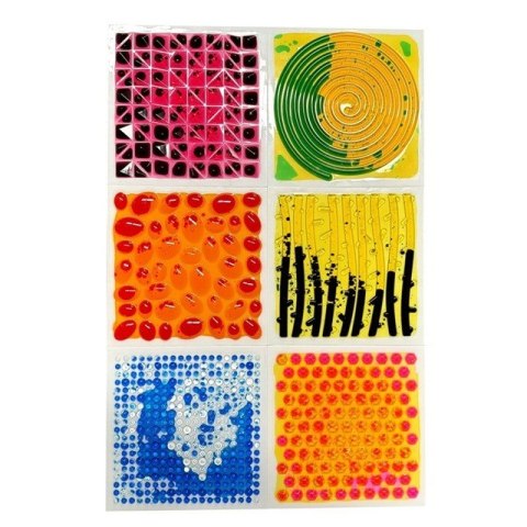 Tullo Ścieżka sensoryczna - sensoryczne płytki z cieczą fakturowe 30x30 cm 6 szt Tullo Ścieżka sensoryczna - sensoryczne płytki z cieczą fakturowe 30x30 cm 6 szt
