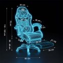 Fotel gamingowy Sofotel Draknor II czarno-niebieski