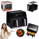 Frytkownica beztłuszczowa Air Fryer 1700W 2x4L Alpina czarna