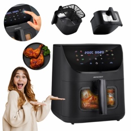 Frytkownica beztłuszczowa Air Fryer 8L 1700W Berdsen BD-660 czarna