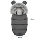 Ciepły wodoodporny śpiworek Elmi do wózka i sanek - ciemnoszary