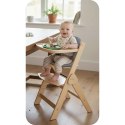 Drewniane krzesełko do karmienia Nelo Nukido regulowane z tacką 6m+